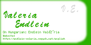 valeria endlein business card